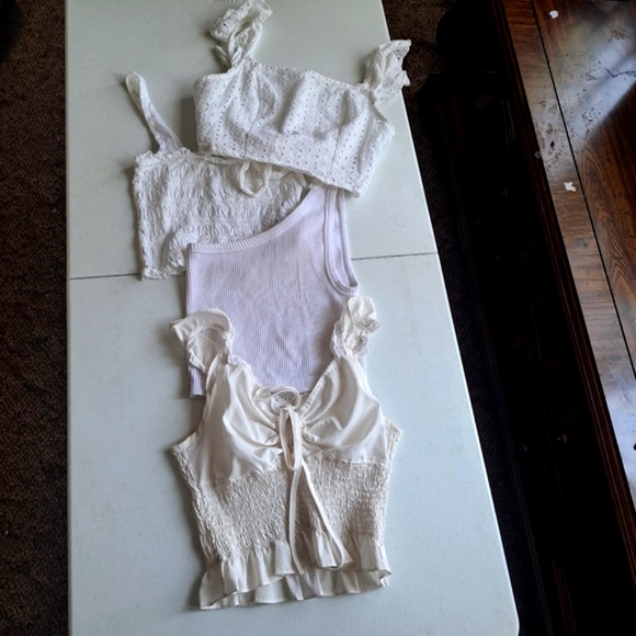 American Eagle Outfitters Tops - White 4 Tops Bundle